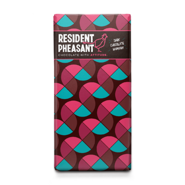 Resident Pheasant Dark Raspberry Chocolate Bar
