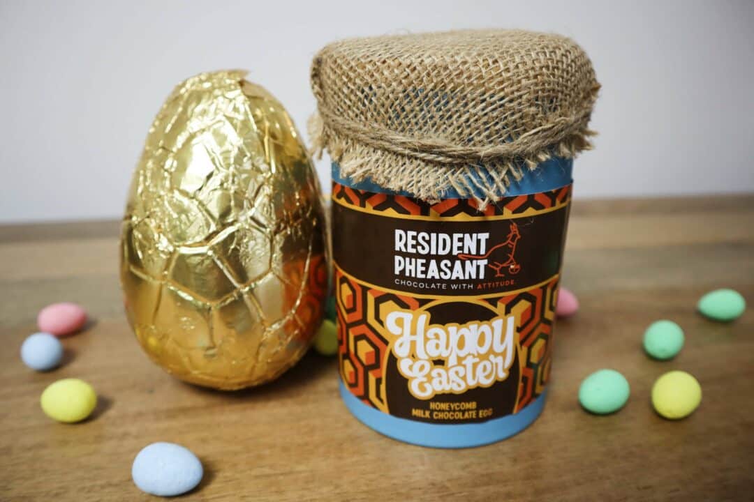Honeycomb Easter egg on its own